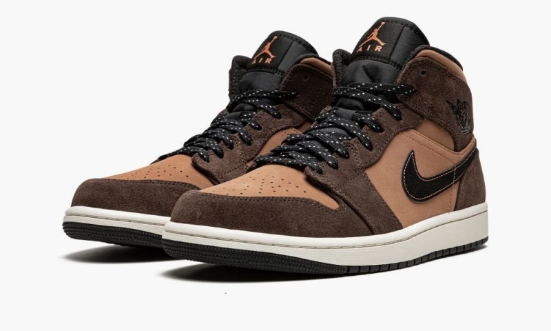 Nike Air Jordan 1 Mid SE 'Earth Tone' Miesten Kengät Tummansuklaa Punainen | 179YIUVFG