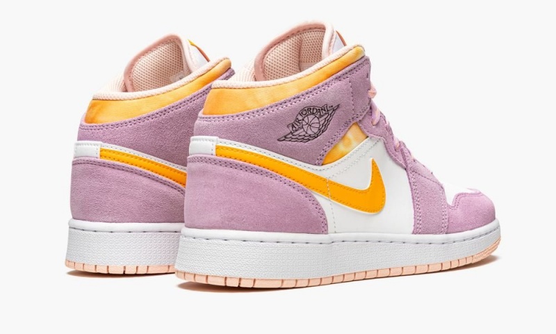 Nike Air Jordan 1 Mid SE GS 'Arctic Pink' Lasten Kengät Pinkki Kultaiset | 042SJAXEK