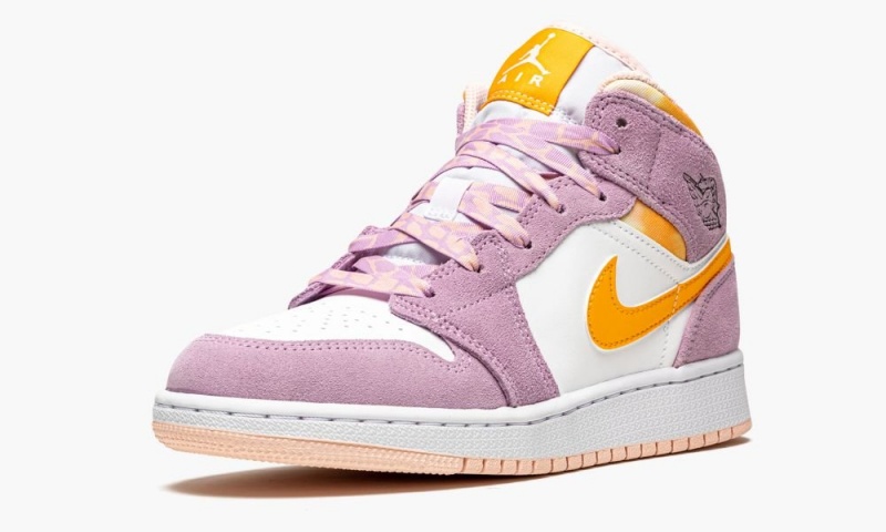 Nike Air Jordan 1 Mid SE GS 'Arctic Pink' Lasten Kengät Pinkki Kultaiset | 042SJAXEK
