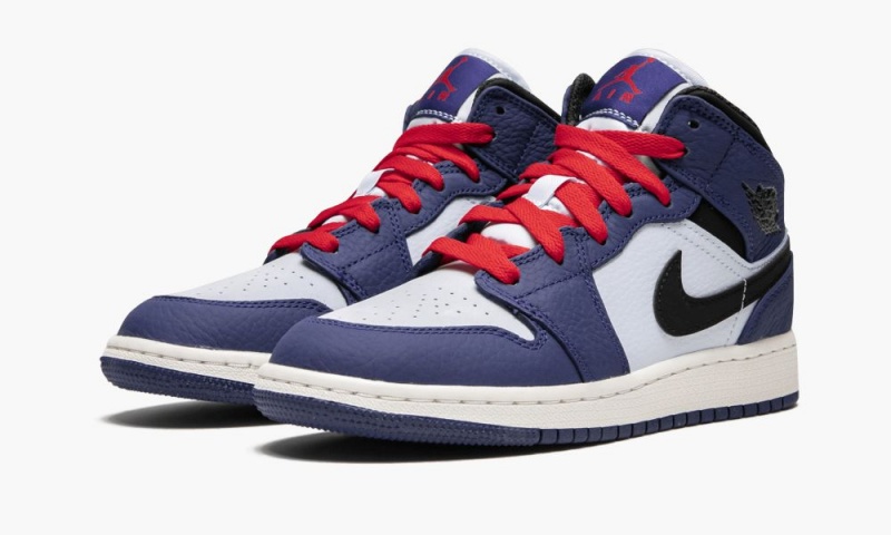 Nike Air Jordan 1 Mid SE (GS) 'Deep Royal' Lasten Kengät Syvä Kuninkaallinen Sininen Mustat | 218URGTHX