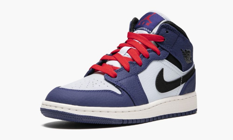 Nike Air Jordan 1 Mid SE (GS) 'Deep Royal' Lasten Kengät Syvä Kuninkaallinen Sininen Mustat | 218URGTHX
