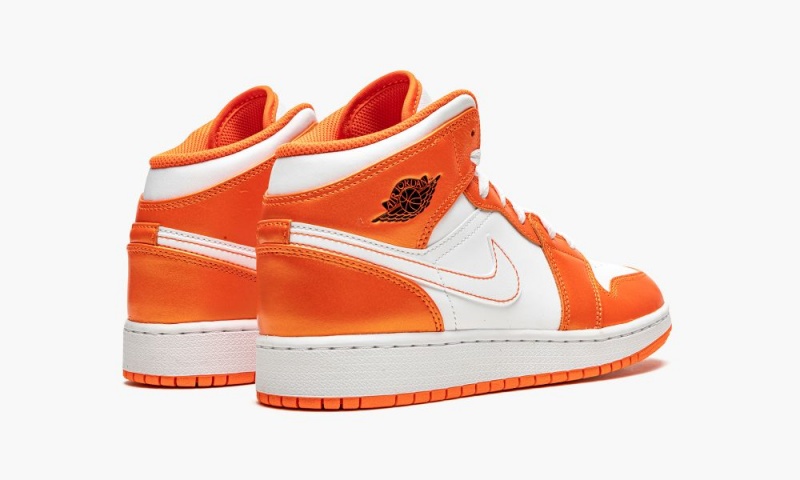 Nike Air Jordan 1 Mid SE GS 'Electro Orange' Lasten Kengät Oranssi Mustat Valkoinen | 423BYUQSP