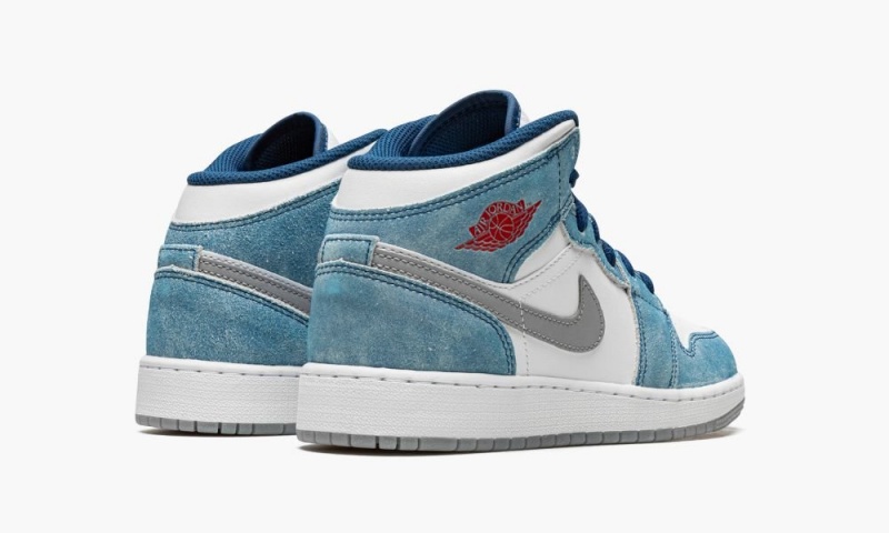 Nike Air Jordan 1 Mid SE GS 'French Blue' Lasten Kengät Sininen Punainen Valkoinen | 359FUXSCD
