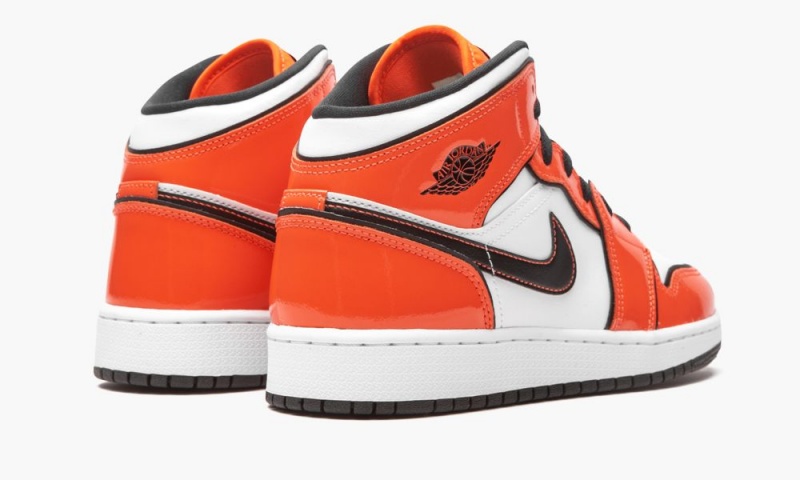 Nike Air Jordan 1 Mid SE GS 'Turf Orange' Lasten Kengät Oranssi Mustat Valkoinen | 132AUNMWF