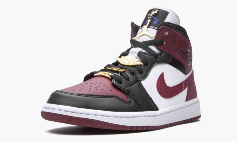 Nike Air Jordan 1 Mid SE 'Gold Pendants' Naisten Kengät Mustat Punainen Valkoinen | 912JEVRSN