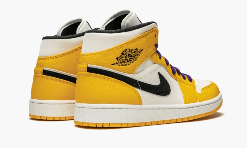 Nike Air Jordan 1 Mid SE 'Lakers' Miesten Kengät Kultaiset Mustat | 312CGEJRV