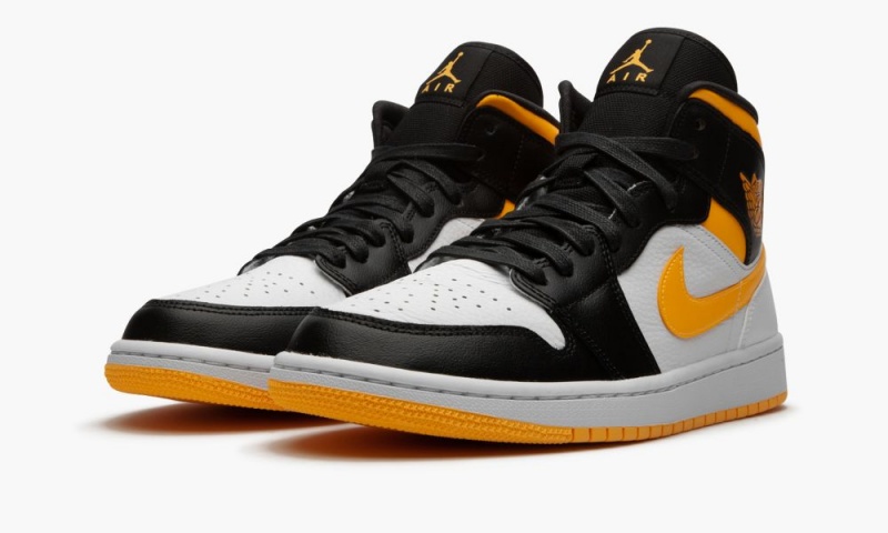 Nike Air Jordan 1 Mid SE 'Laser Orange/Black' Naisten Kengät Valkoinen Oranssi Mustat | 269EJBXNG
