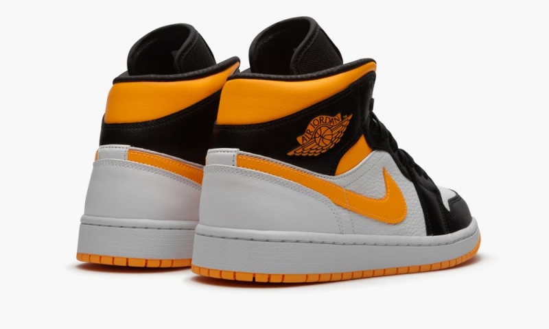 Nike Air Jordan 1 Mid SE 'Laser Orange/Black' Naisten Kengät Valkoinen Oranssi Mustat | 269EJBXNG