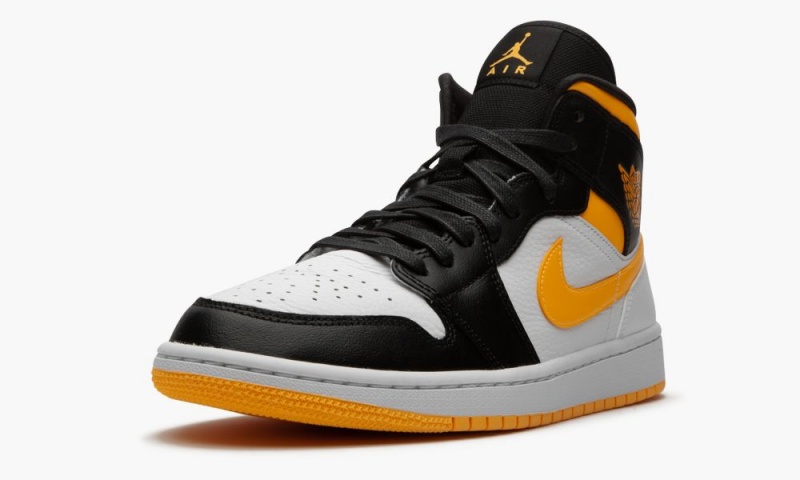Nike Air Jordan 1 Mid SE 'Laser Orange/Black' Naisten Kengät Valkoinen Oranssi Mustat | 269EJBXNG