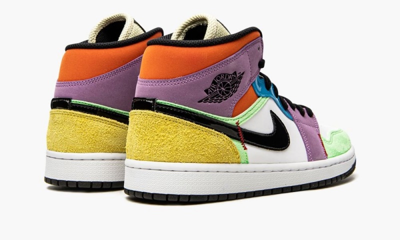 Nike Air Jordan 1 Mid SE 'Lightbulb' Naisten Kengät Valkoinen Mustat | 950XEMJBQ