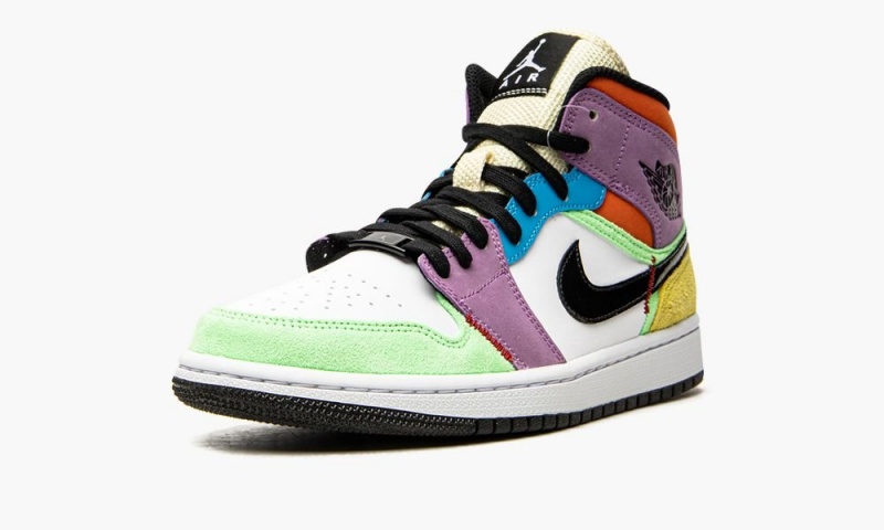 Nike Air Jordan 1 Mid SE 'Lightbulb' Naisten Kengät Valkoinen Mustat | 950XEMJBQ