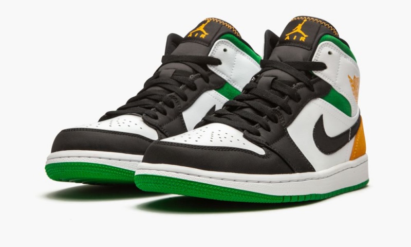 Nike Air Jordan 1 Mid SE 'Oakland' Miesten Kengät Valkoinen Oranssi Mustat | 642YNGWEL