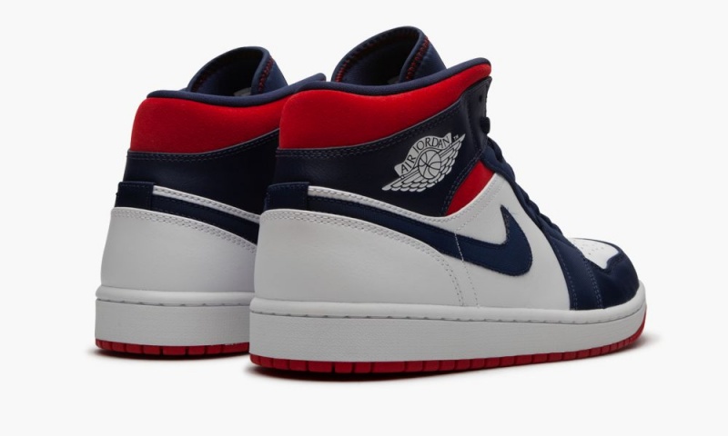 Nike Air Jordan 1 Mid SE 'Olympic - USA' Miesten Kengät Valkoinen Sininen | 610GTNZYF