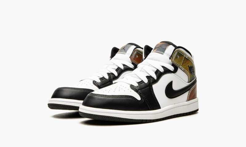Nike Air Jordan 1 Mid SE PS 'Heat Reactive' Lasten Kengät Valkoinen Mustat | 167ILZEVX