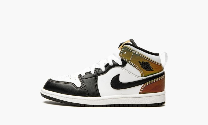 Nike Air Jordan 1 Mid SE PS \'Heat Reactive\' Lasten Kengät Valkoinen Mustat | 167ILZEVX