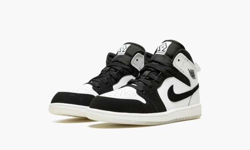 Nike Air Jordan 1 Mid SE (PS) Lasten Kengät Valkoinen Mustat | 496HTFSDN
