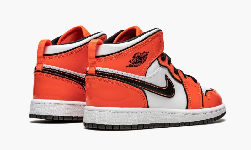 Nike Air Jordan 1 Mid SE PS 'Turf Orange' Lasten Kengät Oranssi Mustat Valkoinen | 783GNAPFJ
