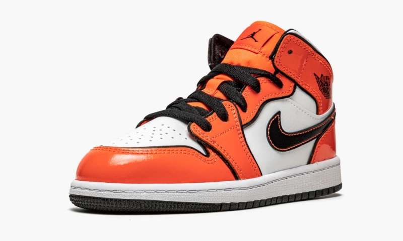 Nike Air Jordan 1 Mid SE PS 'Turf Orange' Lasten Kengät Oranssi Mustat Valkoinen | 783GNAPFJ