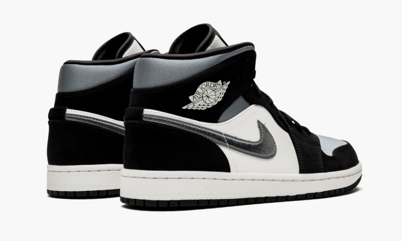 Nike Air Jordan 1 Mid SE 'Satin Grey' Miesten Kengät Mustat Harmaat | 425OARPSU