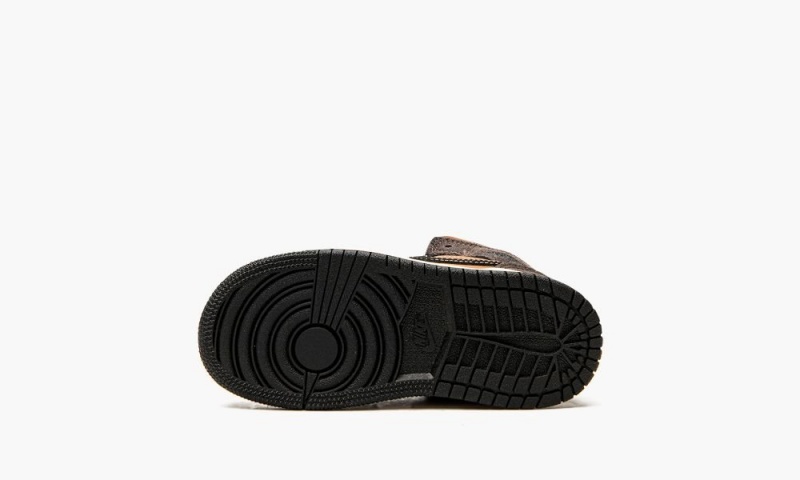Nike Air Jordan 1 Mid SE (TD) Lasten Kengät Tummansuklaa Punainen | 243UKZGWY