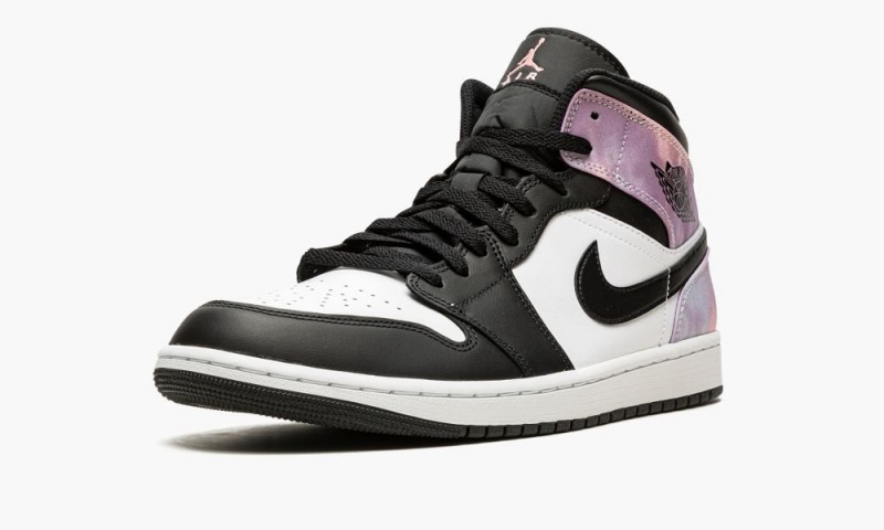 Nike Air Jordan 1 Mid SE 'Tie-Dye' Miesten Kengät Mustat Koralli Valkoinen | 564OEIWTP