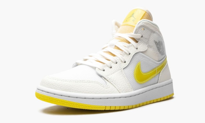 Nike Air Jordan 1 Mid SE 'Voltage Yellow' Naisten Kengät Valkoinen Keltainen | 634DIFBYZ