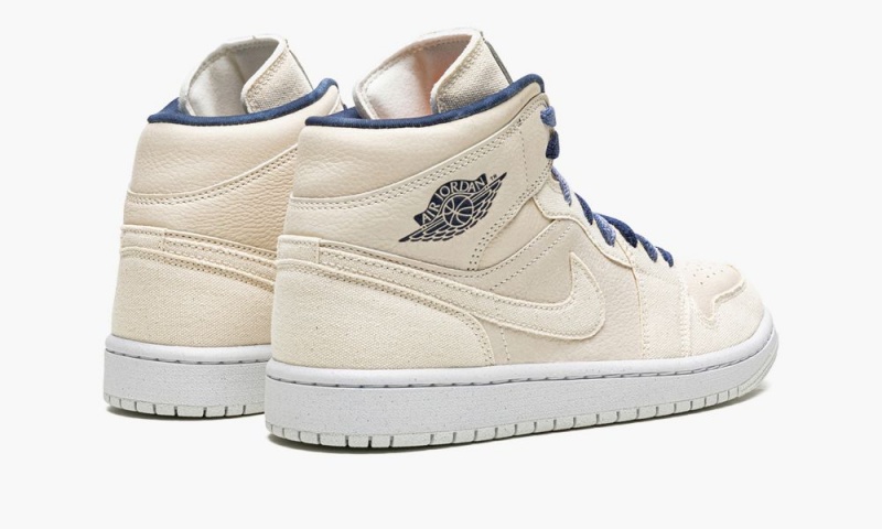 Nike Air Jordan 1 Mid 'Sanddrift' Naisten Kengät Laivastonsininen | 038MZKFSI
