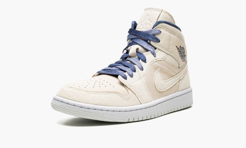Nike Air Jordan 1 Mid 'Sanddrift' Naisten Kengät Laivastonsininen | 038MZKFSI