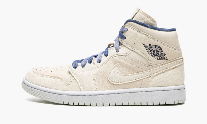 Nike Air Jordan 1 Mid \'Sanddrift\' Naisten Kengät Laivastonsininen | 038MZKFSI
