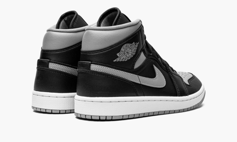 Nike Air Jordan 1 Mid 'Shadow' Naisten Kengät Mustat Harmaat Valkoinen | 594MZJNGR