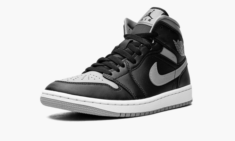 Nike Air Jordan 1 Mid 'Shadow' Naisten Kengät Mustat Harmaat Valkoinen | 594MZJNGR