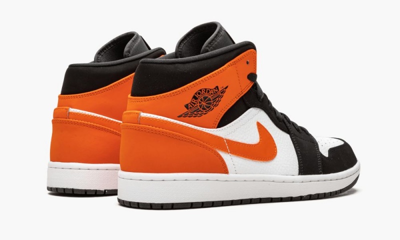 Nike Air Jordan 1 Mid 'Shattered Backboard' Miesten Kengät Mustat Valkoinen Oranssi | 528LPHYNI