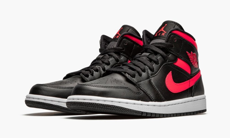 Nike Air Jordan 1 Mid 'Siren Red' Naisten Kengät Mustat Punainen Valkoinen | 019FLBYQR