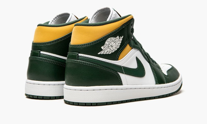 Nike Air Jordan 1 Mid 'Sonics' Miesten Kengät Vihreä Valkoinen | 963ANECWM