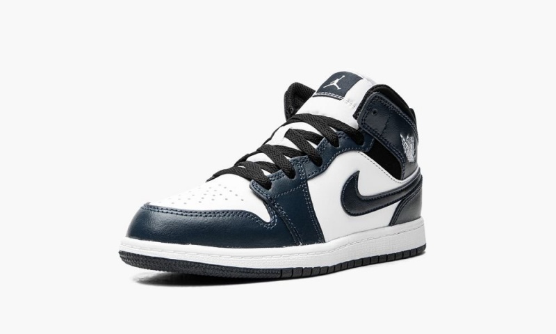 Nike Air Jordan 1 Mid TD 'Armory Navy' Lasten Kengät Laivastonsininen Valkoinen Mustat | 569MUGDCT