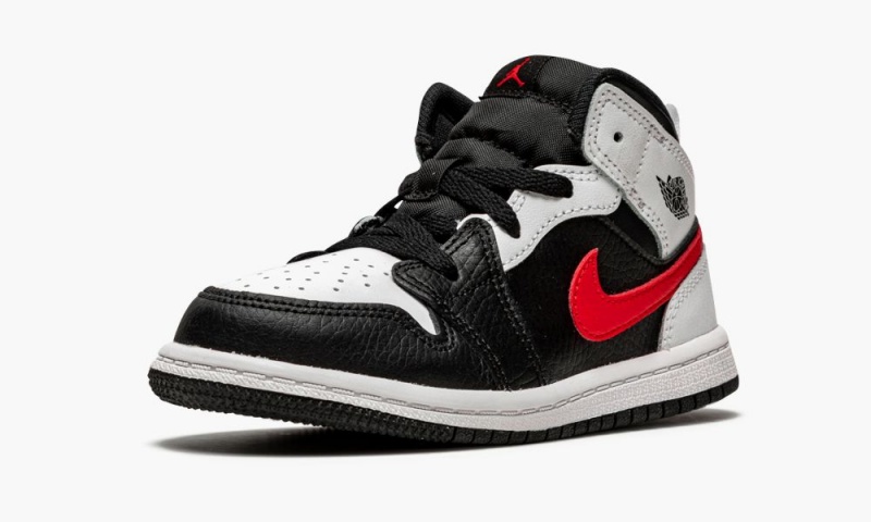 Nike Air Jordan 1 Mid TD 'Chile Red' Lasten Kengät Mustat Punainen Valkoinen | 632LQSEYP