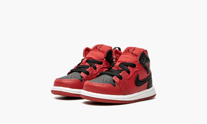 Nike Air Jordan 1 Mid (TD) 'Gym Red' Lasten Kengät Punainen Mustat Valkoinen | 968XWIHYL