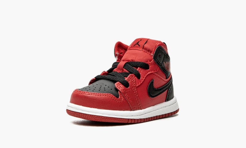 Nike Air Jordan 1 Mid (TD) 'Gym Red' Lasten Kengät Punainen Mustat Valkoinen | 968XWIHYL