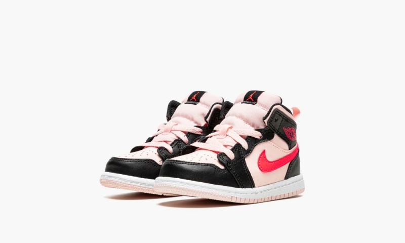 Nike Air Jordan 1 Mid (TD) Lasten Kengät Mustat | 973HNAYSF