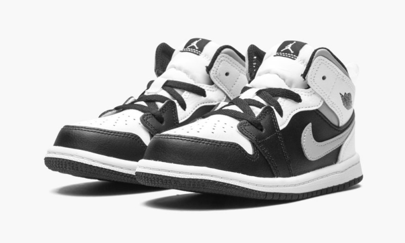 Nike Air Jordan 1 Mid (TD) 'White Shadow' Lasten Kengät Mustat Harmaat Valkoinen | 805OLPKFM