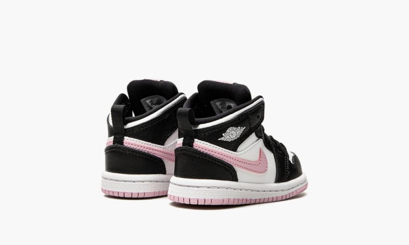 Nike Air Jordan 1 Mid TD 'White / Light Arctic Pink' Lasten Kengät Mustat Valkoinen | 364YNGFJC