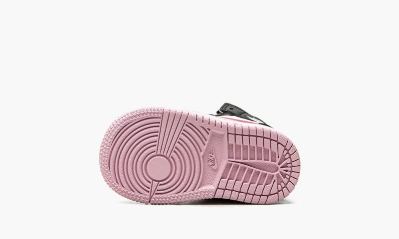 Nike Air Jordan 1 Mid TD 'White / Light Arctic Pink' Lasten Kengät Mustat Valkoinen | 364YNGFJC