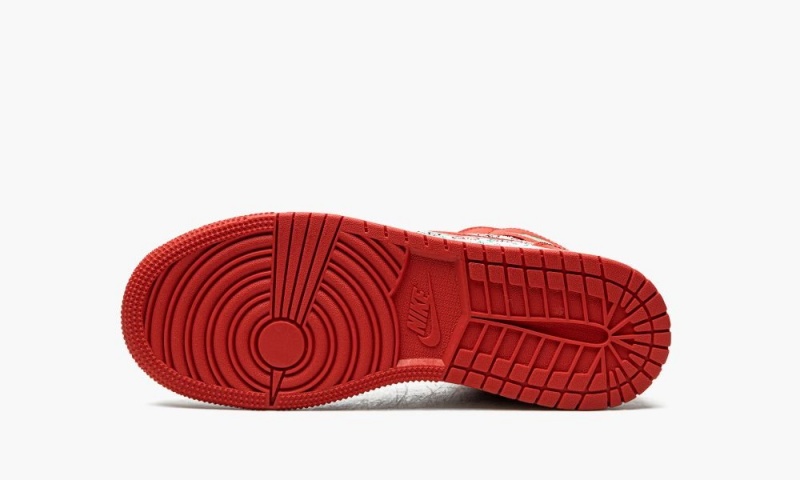 Nike Air Jordan 1 Mid 'Ugly Christmas Villa' Lasten Kengät Valkoinen Punainen Mustat | 084LOVBQH
