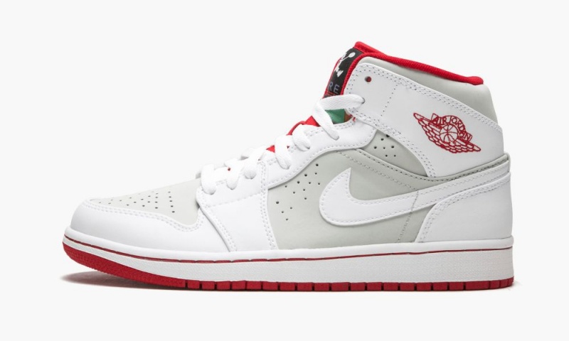 Nike Air Jordan 1 Mid WB \'Hare\' Miesten Kengät Valkoinen Punainen Hopea | 193RWHBUJ