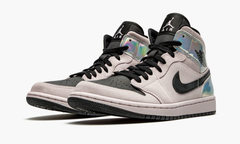 Nike Air Jordan 1 Mid W 'Iridescent' Naisten Kengät Pinkki Mustat Monivärinen | 541LGQRJF