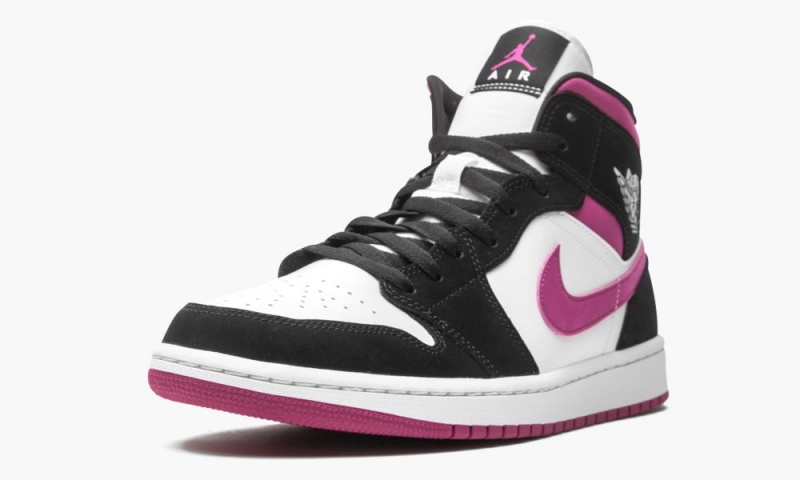 Nike Air Jordan 1 Mid W 'Magenta' Naisten Kengät Valkoinen Mustat | 675WLFBUE