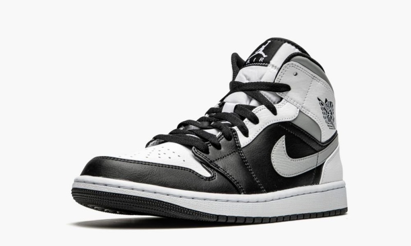 Nike Air Jordan 1 Mid 'White Shadow' Miesten Kengät Mustat Valkoinen Harmaat | 568OSPZJV
