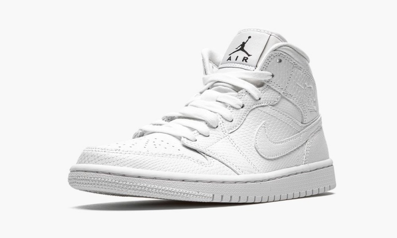 Nike Air Jordan 1 Mid 'White Snakeskin' Naisten Kengät Valkoinen | 612GJQSKR