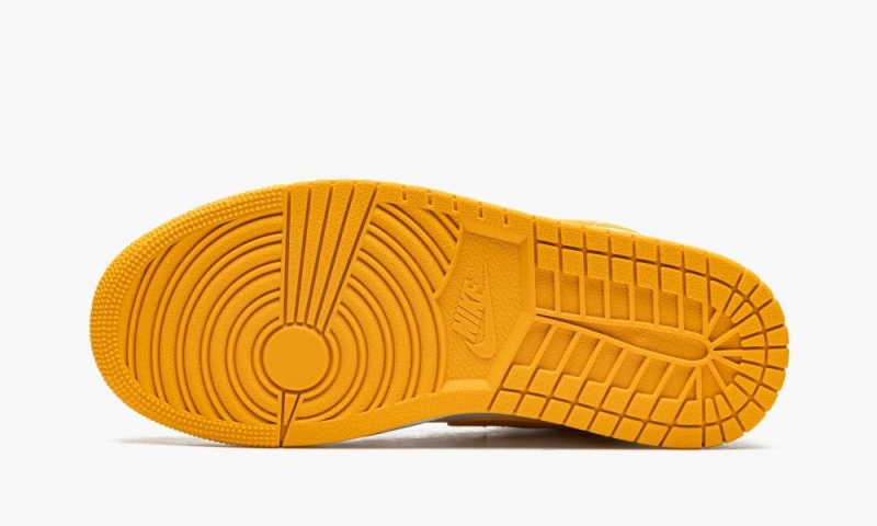 Nike Air Jordan 1 Mid 'White / University Gold' Naisten Kengät Valkoinen Kultaiset | 632JGZCST