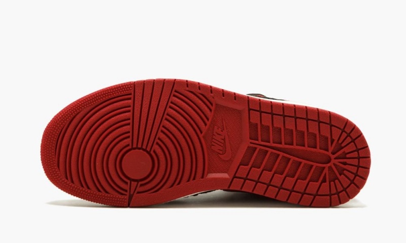 Nike Air Jordan 1 Ret Hi Flyknit BG Lasten Kengät Mustat Punainen Valkoinen | 451JCIPLU